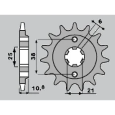 PBR ЗІРОЧКА ПЕРІД 290 15 18NC HONDA XBR 500 F 85-86 (LANC. 525)