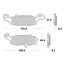 SBS BRAKEPADS SINTERED