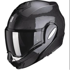 SCORPION ШОЛОМ SZCZEKOWY EXO-TECH КАРБОН SOLID BLACK КОЛІР КАРБОН РОЗМІР L