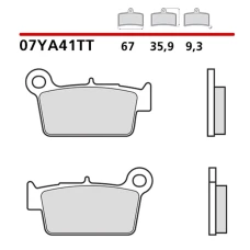 BREMBO 2026/06 КОЛОДКИ ДИСКОВІ ТОРМОЗНІ KH367 ВИКЛЮЧЕНИЙ ROAD / ROAD КАРБОН CERAMIC (POLMETALICZNE) (ECE R90)