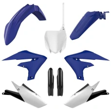 POLISPORT КОМПЛЕКТ ПЛАСТІКОВ (ПОВНИЙ KIT) YAMAHA YZ 250F '19-'23; YZ 450F '18-'22 W КОМПЛЕКТІ TABLICA ПЕРІД (8666000008) I КРИШКИ AMORTYZAROROW (8352000002) КОЛІР NIEBIESI БІЛИЙ OEM