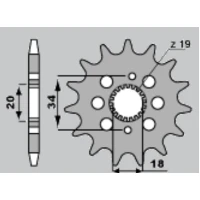 JR ЗІРОЧКА ПЕРІД 2157 14 HONDA CRF 150R '07-'09