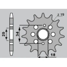 ПЕРЕДНЯ ЗІРКА JR CHT 2157 14 HONDA CRF 150R '07-'09
