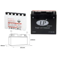 LANDPORT АКУМУЛЯТОР YT12B-BS 12V 11AH 151X70X130 BEZOBSLUGOWY - ELEKTROLIT OSOBNO (4) UE2019/1148