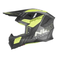 NOX ШОЛОМ ВИКЛЮЧЕНИЙ ROAD /CROSS N634 STORM КОЛІР ЧОРНИЙ MAT/ZOLTY FLUO РОЗМІР L