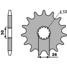ПЕРЕДНЯ ЗІРКА PBR CHT 2090 18 18NC TRIUMPH 900/955/1050/1200 (JTF1180.18) (LANC. 530)