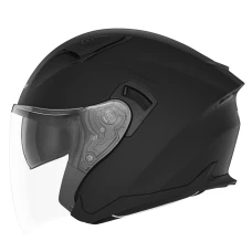 МОТОШОЛОМ ВІДКРИТИЙ NOX JET N130 SOLID КОЛІР ЧОРНИЙ МАТОВИЙ РОЗМІР XL