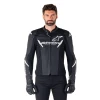 ALPINESTARS ШКІРА КУРТКА FASTER V3 AIRFLOW BLACK\/WHITE 54 - зображення 3