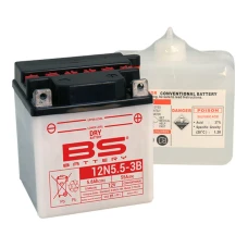 BS АКУМУЛЯТОР 12N5.5A-3B 12V 5,5AH 103X90X114 OBSLUGOWY - ELEKTROLIT OSOBNO (55A) (6) UE2019/1148