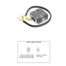 DZE РЕГУЛЯТОР НАПРУГИ HONDA XR 650L '93-'17 (OEM 31600-MY6-671) (12A)