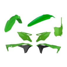 POLISPORT КОМПЛЕКТ ПЛАСТІКОВ KAWASAKI KX 250F '17-'20 W КОМПЛЕКТІ TABLICA ПЕРІД (8665900001) КОЛІР ZIELONOY
