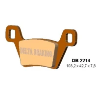 DELTA BRAKING КОЛОДКИ ДИСКОВІ ТОРМОЗНІ KH600 ПЕРІД KYMCO MXU 500 '09-'14, MXU 550 '10-'21, MXU/UXV 700 '13-'21,
