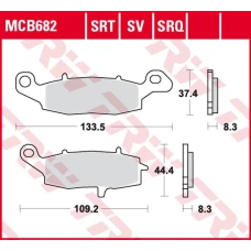 TRW LUCAS ZF КОЛОДКИ ДИСКОВІ ТОРМОЗНІ KH229 SINTER TRACK KAWASAKI NINJA 400 '11-, ER-6 '06-'16, VN 900 '06-'17, VN 1500/1600 '00-'08, VN 1700 '09-'17, SUZUKI GSF 600/650 BANDIT '00-'06, DL 650 V-STROM '04-, SV 650 '03-, GSR 750 '11-'16 ПЕРІД ЛІВИЙ