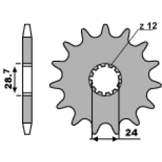PBR ЗІРОЧКА ПЕРІД 526 18 18NC KAWASAKI ZX 12R 00-06 (JTF517.18) (LANC. 530)