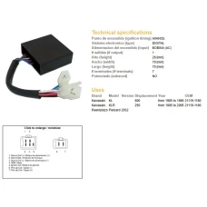 DZE МОДУЛЬ ЗАПАЛУ CDI KAWASAKI KLR250 85-05, KLR600 85-86 (21119-1180)