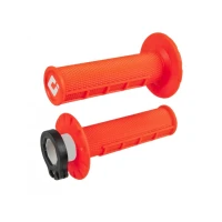 ODI HALF-WAFFLE MX LOCK-ON GRIP КОМПЛЕКТ FLO-ORANGE