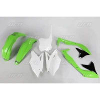 UFO КОМПЛЕКТ ПЛАСТІКОВ KAWASAKI KXF 450 '18 КОЛІР OEM (ZIELONY/BIALY/CZARNY) (KA226E999)