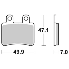 SBS BRAKEPADS КАРБОНОВОГО TECH
