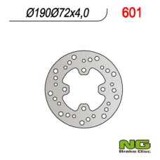 NG ДИСК ТОРМОЗНИЙ ЗАД HONDA 50 X8R-S/X '98-'04 (190X72X4)