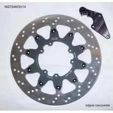 NG ДИСК ТОРМОЗНИЙ ПЕРІД Z ADAPTEREM OVERSIZE (320X101X5) HONDA CR 125 '04-'09, CRF 250R/X '04-'14, CRF 450R '04-'14, CRF 450X '04-'16 (NG724K14)