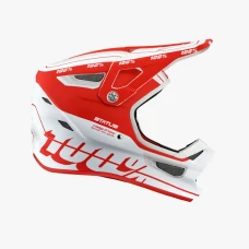 100 ПРОЦЕНТ MTB ШОЛОМ ВЕЛОСИПЕДИ МОДЕЛЬ STATUS TOPENGA RED/WHITE КОЛІР BIALY/CZERWONY РОЗМІР L