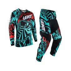 LEATT (НОВИНКА 2023) КОМПЛЕКТ (КОМПЛЕКТ) СОРОЧКА + ШТАНИ MOTO RIDE KIT 3.5 FUEL КОЛІР NIEBIESKI/CZARNY/CZERWONY РОЗМІР M