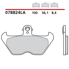 BREMBO 2026/06 КОЛОДКИ ДИСКОВІ ТОРМОЗНІ KH407 ROAD SINTER LA (SPIEK METALICZNY) (ECE R90)