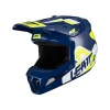 LEATT (НОВИНКА 2024) ШОЛОМ MOTO 3.5 V24 (+ОКУЛЯРИ VELOCITY 4.5 ПОДАРОК) HELMET KIT BLUE КОЛІР GRANATOWY\/ZOLTY FLUO\/BIALY РОЗМІР XL (61-62 CM) - зображення 2