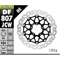 GALFER ДИСК ТОРМОЗНИЙ ПЕРІД DUCATI DIAVEL 1200 '11-; HYPERMOTARD 939/950 '13-; MONSTER 796/797/821/1200 '10-; MULTISTRADA 937/950/1200 '10-; X DIAVEL 1260 '19- (WAVE FLOATING) (320X72X4,5MM)