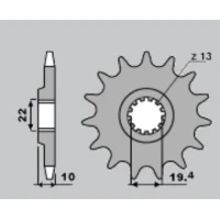 PBR ЗІРОЧКА ПЕРІД 435 16 SUZUKI DR 350 '90-'99 (+1) DRZ 400 '00-'20 (+1) (JTF432.16)* (LANC. 520)