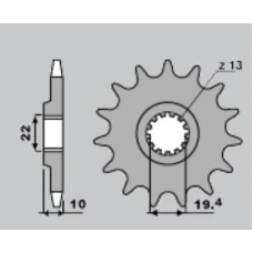 PBR ЗІРОЧКА ПЕРІД 435 16 SUZUKI DR 350 '90-'99 (+1) DRZ 400 '00-'20 (+1) (JTF432.16)* (LANC. 520)