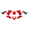 RACETECH (RTECH) 2023\/12 КОМПЛЕКТ ПЛАСТІКОВ (БЕЗ ПЕРІД КРИЛА) T7 REVOLUTION YAMAHA TENERE 700 '19-'24 КОЛІР ЧЕРВОНИЙ\/ЧОРНИЙ - зображення 1