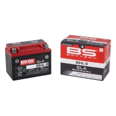 BS АКУМУЛЯТОР BB4L-B (FA) (YB4L-B) 12V 4AH 120X70X92 BEZOBSLUGOWY - ZALANY (50A) (8)