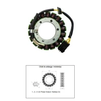 DZE UZWOJENIE ГЕНЕРАТОР STATOR BMW F 650GS '08-'12; F 700GS '12-'17; F 800R '10-'18; F 800ST '07-'12; F 800GT '13-'18; F 800GS ADVENTURE '13-'17