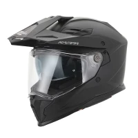 KAPPA 2025/05 ШОЛОМ KV33 SOLID ENDURO DUAL ВИКЛЮЧЕНИЙ ROAD Z СТІКЛО I БЛЕНДА КОЛІР ЧОРНИЙ MATT РОЗМІР 54 / XS (УПРАВЛІННЯ ECE 22R06)