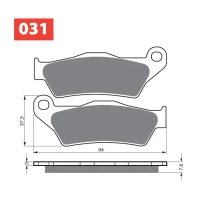 GOLDFREN ТОРМОЗНИЙ КОЛОДКИ 031 КЕРАМІЧНІ КАРБОНОВОГО S33