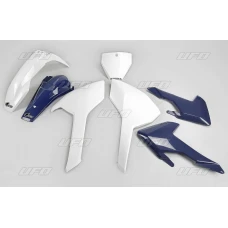 UFO КОМПЛЕКТ ПЛАСТІКОВ HUSQVARNA TC/FC 125/250/300/350/450 '16-'18 (Z WYJATKIEM TC 250 '16) КОЛІР OEM '16 (БІЛИЙ/СИНІЙ) (HU616E999)