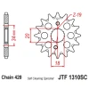 JT ЗІРОЧКА ПЕРІД 2157 15 HONDA CRF 150 '07-20' (215715JT) (LANC. 420) SAMOOCZYSZCZAJACA - зображення 1