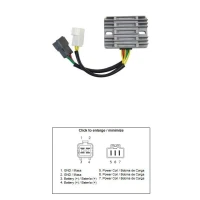 DZE РЕГУЛЯТОР НАПРУГИ SUZUKI AN 400 BURGMAN '07-'16 (32800-47H50) (12A)