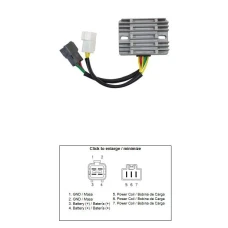 DZE РЕГУЛЯТОР НАПРУГИ SUZUKI AN 400 BURGMAN '07-'16 (32800-47H50) (12A)