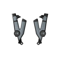 RACETECH (RTECH) 2025/12 КРИШКИ РАМИ (КОМПЛЕКТ) BI-MATERIAL СУПЕР GRIP TALARIA STING MX4 / MX5 / TL4000 / TL5500 '23-'25 КОЛІР ЧОРНИЙ / СІРИЙ