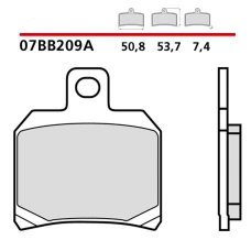 BREMBO 2026/05 КОЛОДКИ ДИСКОВІ ТОРМОЗНІ KH266 ROAD / ВИКЛЮЧЕНИЙ ROAD GENUINE SINTER (SPIEK METALICZNY MIESZANKA OEM)