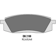 DELTA BRAKING КОЛОДКИ ДИСКОВІ ТОРМОЗНІ KH105 YAMAHA TT350/600 - ZASTEPUJA DB2100MX-D І DB2100QD-D