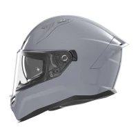 NOX ШОЛОМ INTEGRALNY (ПОВНИЙ FACE) Z БЛЕНДА N401 SOLID КОЛІР СІРИЙ БЛИСК РОЗМІР M