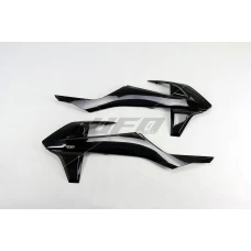 UFO КРИШКИ РАДІАТОРА KTM SX/SXF 16-18, EXC/EXCF 17-19 КОЛІР ЧОРНИЙ