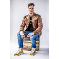 GRAND CANYON BIKEWEAR ШКІРА КУРТКА LOGAN ВЕЛИКА РОЗМІР КОРИЧНЕВИЙ B60