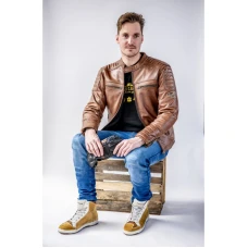 GRAND CANYON BIKEWEAR ШКІРА КУРТКА LOGAN ВЕЛИКА РОЗМІР КОРИЧНЕВИЙ B60