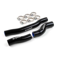X-GRIP SILIKONOWE WEZE/PRZEWODY РАДІАТОРА KTM EXC 250/300 TPI '20-'23,  HUSQVARNA TE/TEI 250/300 TPI '20-'23  ,GAS-GAS EC 250/300 TPI '20-'23  КОЛІР ЧОРНИЙ