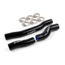 X-GRIP SILIKONOWE WEZE/PRZEWODY РАДІАТОРА KTM EXC 250/300 TPI '20-'23,  HUSQVARNA TE/TEI 250/300 TPI '20-'23  ,GAS-GAS EC 250/300 TPI '20-'23  КОЛІР ЧОРНИЙ