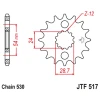 ПЕРЕДНЯ ЗІРКА JR CHT 526 15 KAWASAKI ZZR 1200\/1400 (52615JT) (LANC. 530) - зображення 1